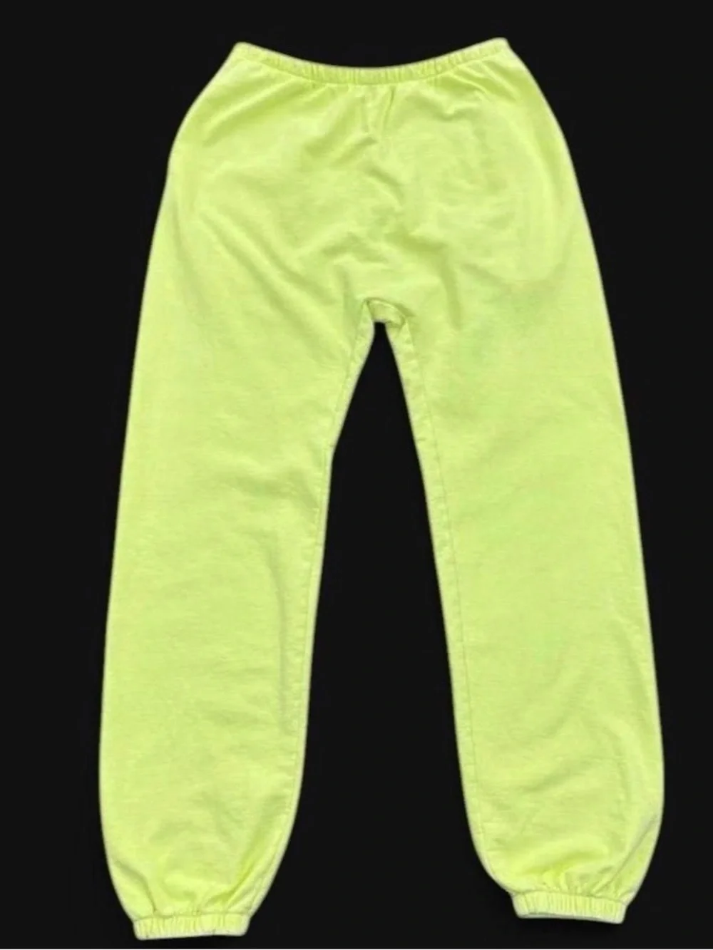 NEW YEEZY SAMPLE NEON GREEN SP-06 CUFFED SWEATPANTS SIZE 1